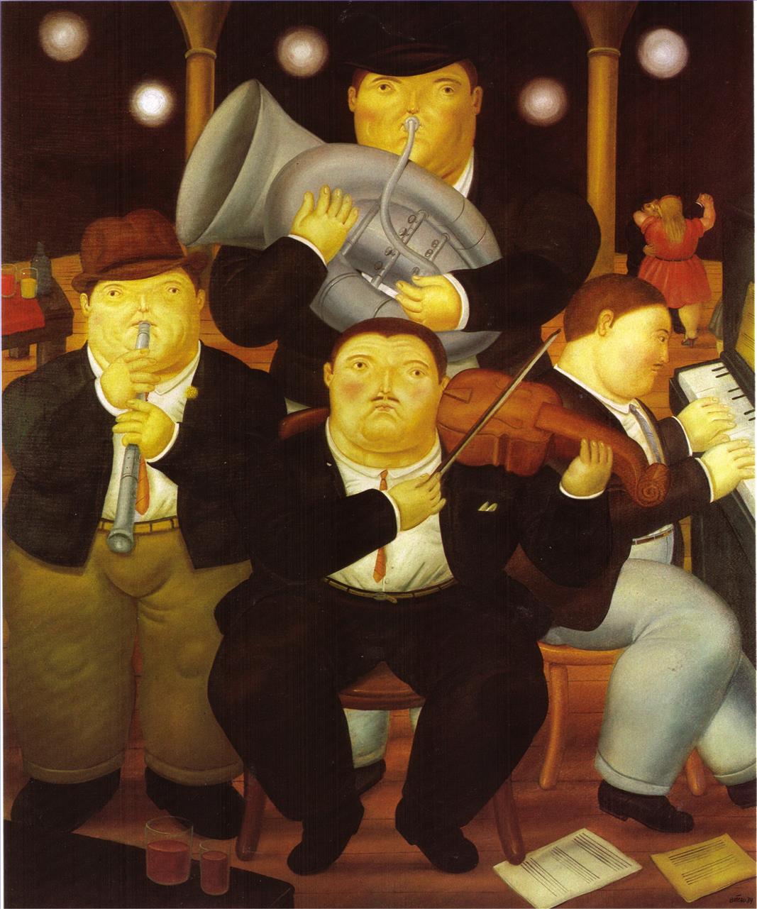 vier Musiker Fernando Botero Ölgemälde